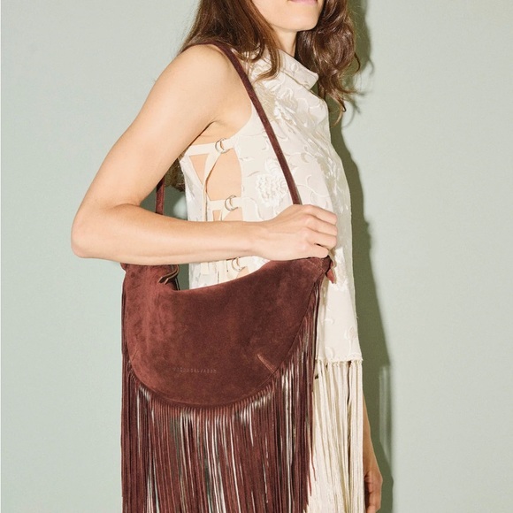 Freda Salvador’s Erika Fringe Crescent Handbag - Picture 3 of 3